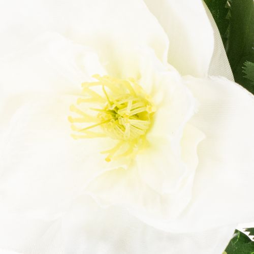 Kunstblume Christrose weiß Bund künstliche Weihnachtsdekoration | Floristik24.de