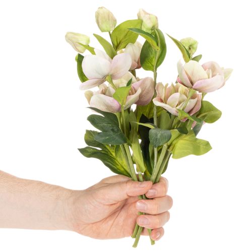Christrose Künstliche Blumen Dekoration 30cm Bund mit 4St | Floristik24.de