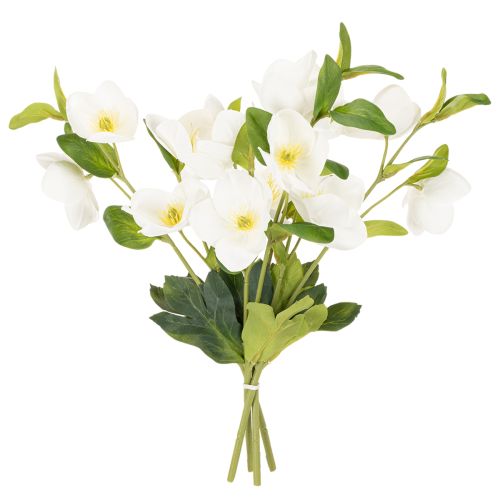 Christrose Künstliche Blume weiß Dekorativer Kunstblumen Bund mit 40cm 4St kaufen | Floristik24.de