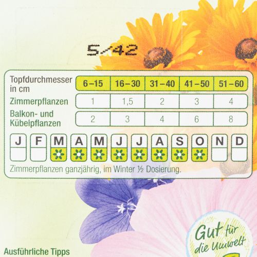 Artikel Chrysal Guano Düngestäbchen Einfache Anwendung Gleichmäßige Nährstoffversorgung 20St