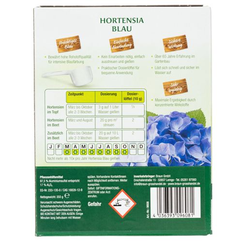 Artikel Chrysal Hortensien Blau 350g