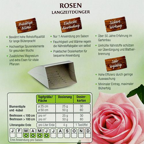 Floristik24 Chrysal Langzeitdünger Rosen 900gr