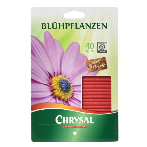 Floristik24 Chrysal Blühpflanzen Düngestäbchen Langzeitdünger 40St
