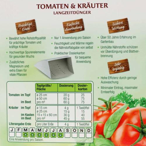 Floristik24 Chrysal Tomaten, Kräuter als Langzeitdünger 300g