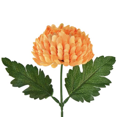 Floristik24 Künstliche Blume Chrysantheme Orange Ø7cm 18cm 4St
