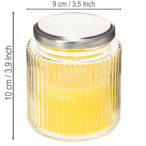 Citronella Kerze im Glas L mit Metalldeckel 10cm | Floristik24.de