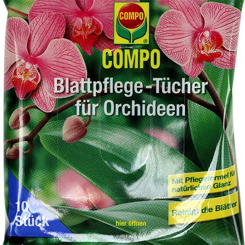 Floristik24 Compo Blattpflegetücher für Orchideen 10St