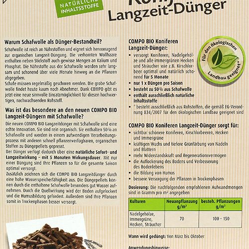 Floristik24 Compo Koniferen Langzeit-Dünger Bio 2kg