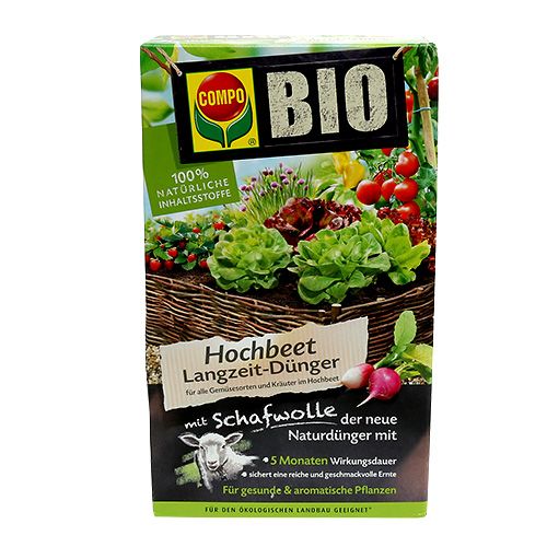 Floristik24 Compo Hochbeet Langzeitdünger mit Schafwolle 750g