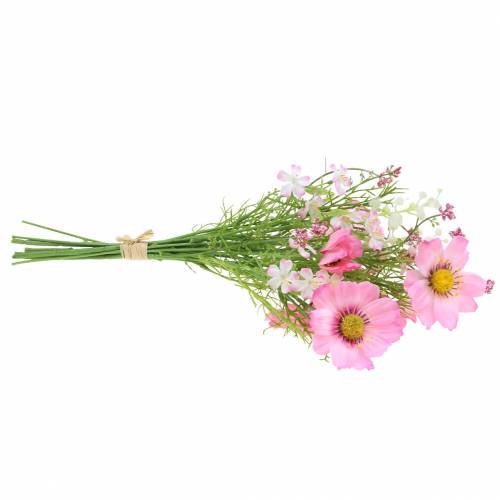 Floristik24 Cosmea und Schleierkraut im Bund Künstlich Rosa Sortiert 42cm