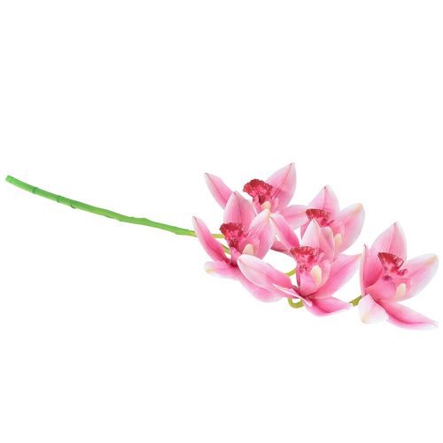 Artikel Cymbidium Orchidee künstlich 5 Blüten Rosa 65cm