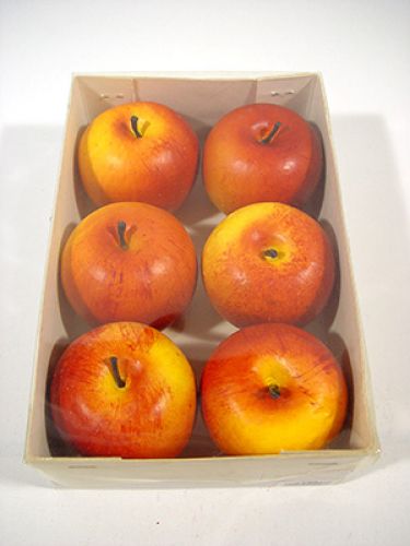 Floristik24 Äpfel 7cm matt 6St