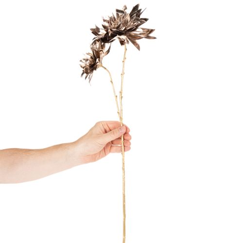 Kunstblume Dahlie langstielig mit zwei Blüten 75cm | Floristik24.de