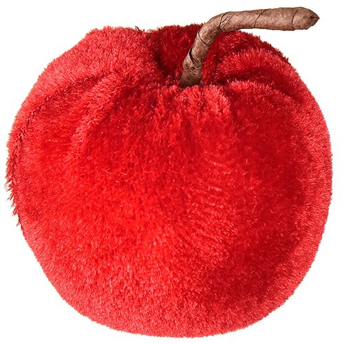 Floristik24 Deko Äpfel Stoff Herbstdeko Samt Rot Ø5cm H6cm 12 St