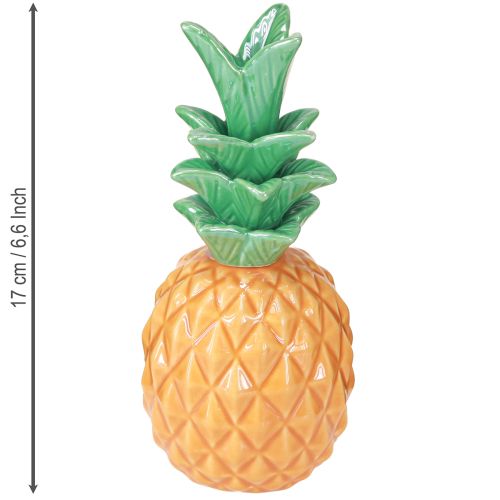 Artikel Deko Ananas Keramik Bunte Keramikdeko Sortiert 17cm 3St