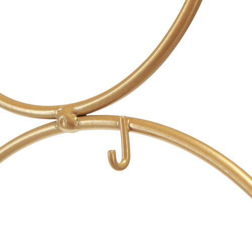 Floristik24 Deko Baum mit Haken Weihnachtsdeko Metall Mattgold H58cm