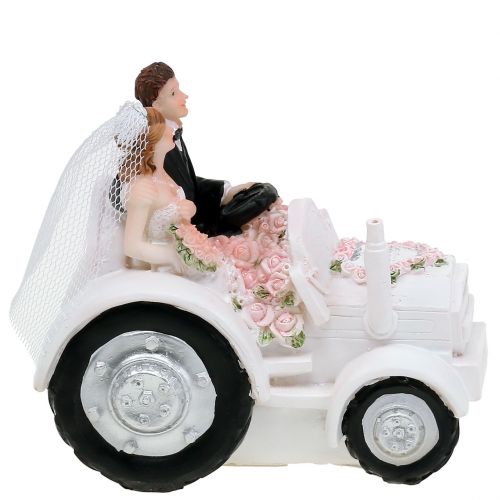 HOCHZEIT Tortenfigur Brautpaar Dekofigur Deko Figuren Braut Traktor Tischdeko