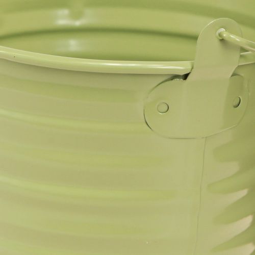 Artikel Deko Eimer Metall Pflanztopf Henkel 4 Farben Ø11cm 8 St