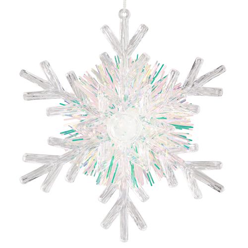 Artikel Deko Eiskristall Schneeflocke zum Aufhängen Ø15cm 3St