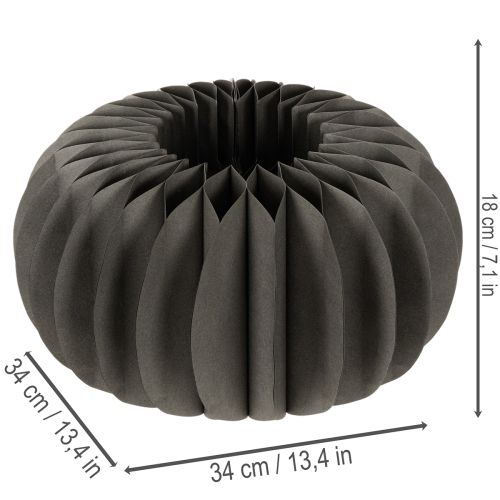 Kürbis Wabenpapier Tischdeko zum Aufffalten rund 34cm 2St | Floristik24.de