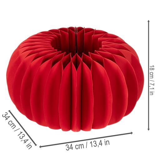 Wabenpapier Kürbis Deko Papier 34cm 2St | Floristik24.de