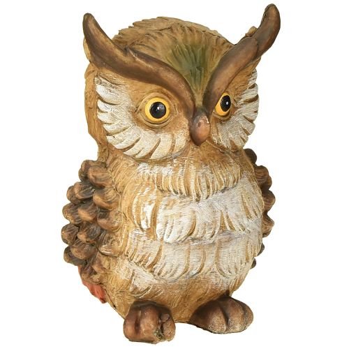 Floristik24 Deko Eule Dekofigur Handbemalt Herbst Deko Polyresin H14cm