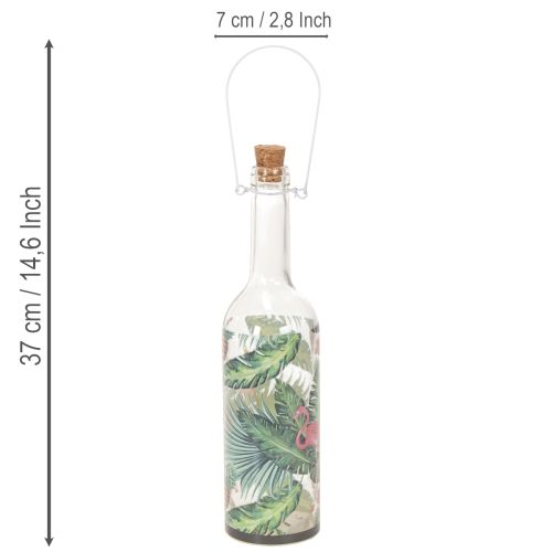Deko-Flasche LED Flamingo 37,5cm Warmweiß 2St | Floristik24.de