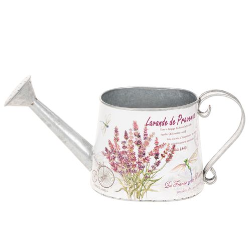 Deko Gießkanne Metall Lavendel Retro Garten 30×11×14,5cm | Floristik24.de