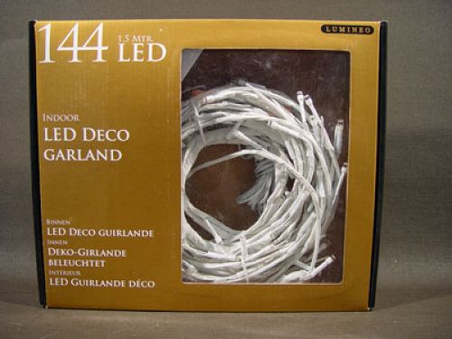 Floristik24 LED Weidengirlande 144er Lichterkette 1,5m Kaltweiß