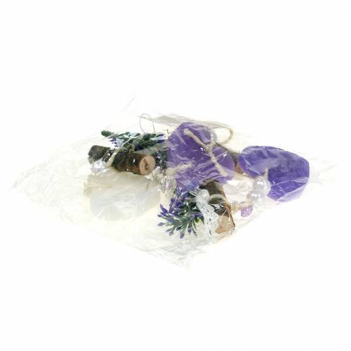 Floristik24 Deko-Hänger Violett, Weiß L47cm