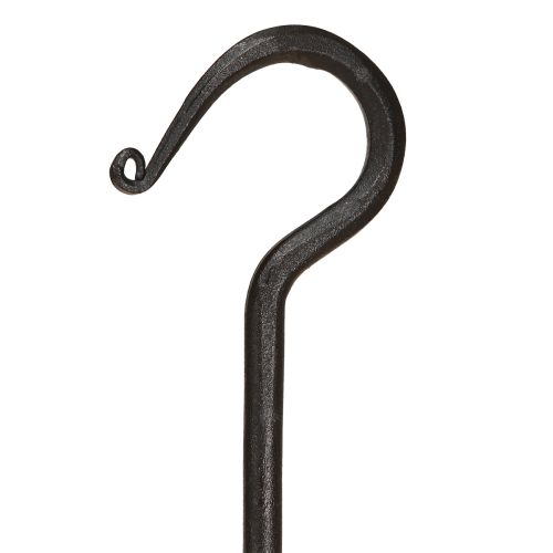 Floristik24 Deko Haken aus Metall in Schwarz Metallhaken L40cm 2St