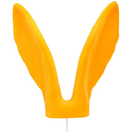 Artikel Deko Hasenohren Goldgelb Stab Osterdeko Beflockt H56cm