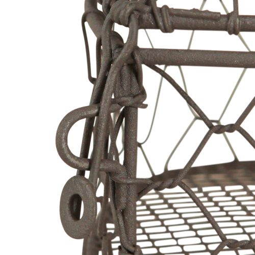 Artikel Deko Herz aus Draht zum Befüllen Vintage Grau 14×13,5cm