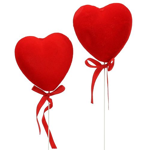 Deko Herz beflockt 8cm 12St