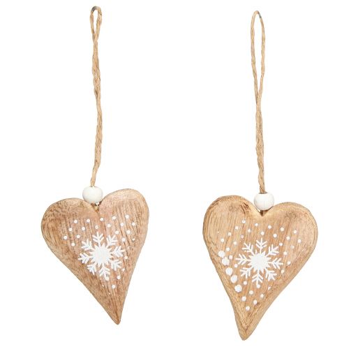 Floristik24 Deko Herzen zum Hängen Christbaumschmuck Holz 6cm 8 St