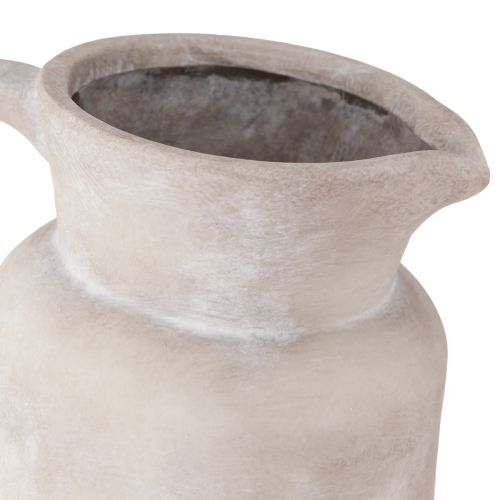 Floristik24 Deko Krug Deko Kanne Keramik in Beige Ø16cm H29cm