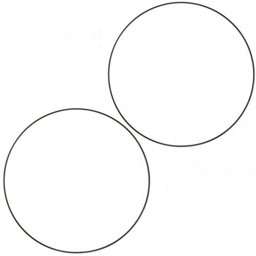 Artikel Deko Metallring Dekoring Scandi Ring Schwarz Ø25,5cm 6 St