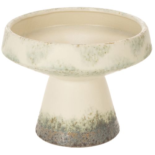 Deko Schale Keramikschale Creme Graugrün Ø20cm H16cm kaufen | Floristik24.de