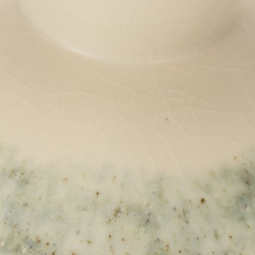 Deko Schale Keramikschale Creme Graugrün Ø20cm H16cm | Floristik24.de