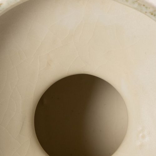 Deko Schale Keramikschale Creme Graugrün Ø20cm H16cm | Floristik24.de