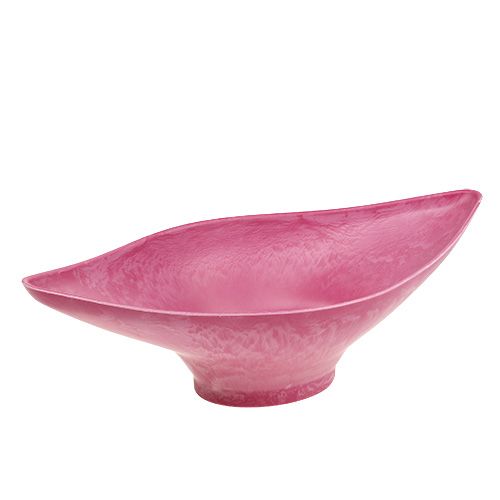 Floristik24 Deko-Schale Pink 34cm x 17,5cm H10cm, 1St