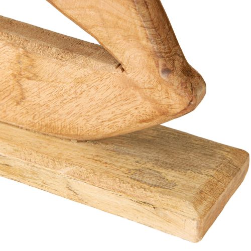 Artikel Deko Segelboot Holz auf Sockel Natur Maritim H57,5cm