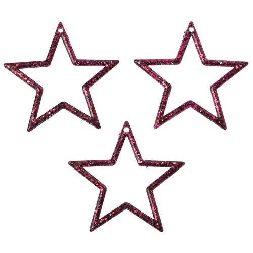 Artikel Deko Stern Berry Glitter Tischdeko Weihnachten 4,5cm 120 St