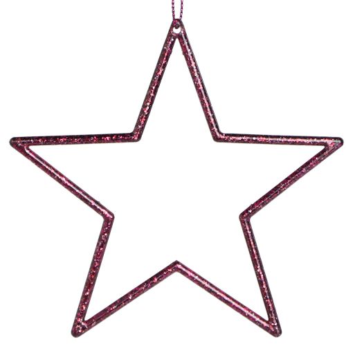 Artikel Deko Sterne Weihnachtsbaum Berry Glitter Lila Ø12cm 12 Stück
