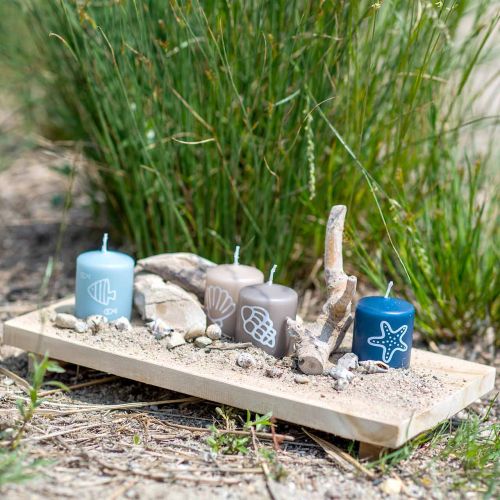 Floristik24 Deko-Tablett Teakholz Natur 38×18cm