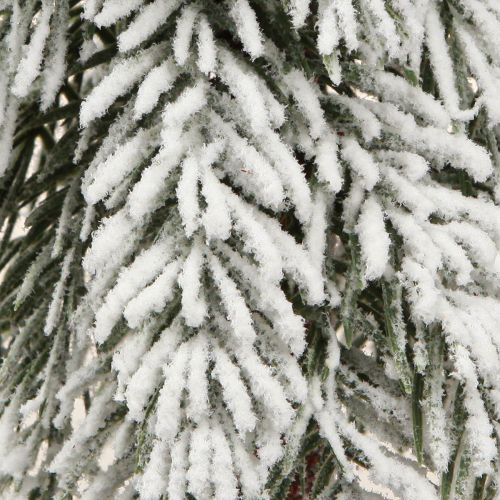 Floristik24 Deko Tannenbaum künstlich beschneit auf Sockel 30cm 2St