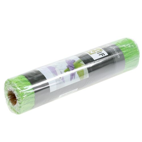 Floristik24 Deko Tischband Stoff Apfelgrün 26cm x 300cm