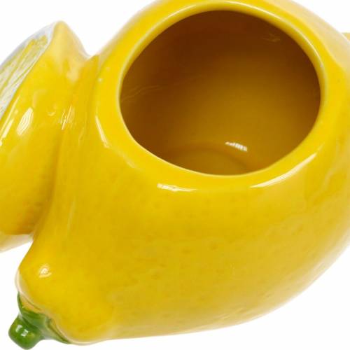 Floristik24 Deko-Topf Zitrone Vase Zitrusfrucht Keramik Sommerdeko