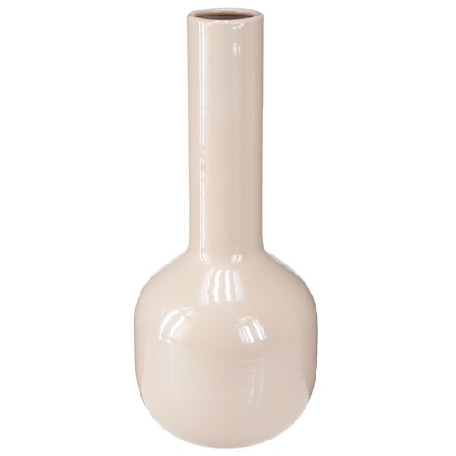 Artikel Deko Vase Metall in Braun Cappuccino Emaille H25,5cm