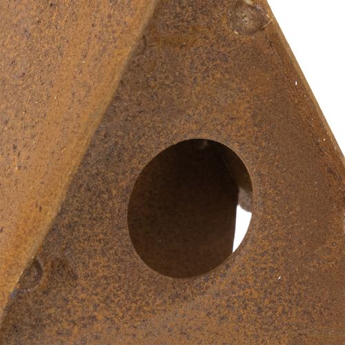 Deko Vogelhäuschen zum Hängen, Vogelhaus Rost Deko 17,5cm | Floristik24.de